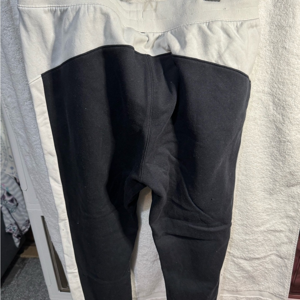 Two-Tone Black and White Under Armour pants